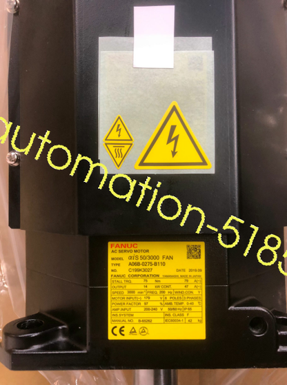 Fanuc A06B-0275-B110 Servo Motor - High Performance - FANUC