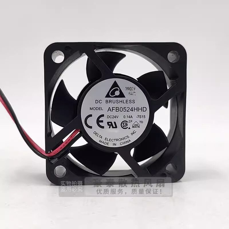 Delta AFB0524HHD DC24V 0.14A 50*50*20MM 2-Wire Inverter Cooling Fan
