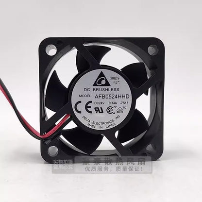 Delta AFB0524HHD DC24V 0.14A 50*50*20MM 2-Wire Inverter Cooling Fan