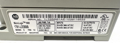 used Allen Bradley 1761-L32BBB Micrologix 1000 Controller - ALLEN BRADLEY