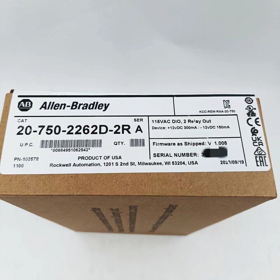 New Sealed Allen Bradley 20-750-2262D-2R PowerFlex 750 Module 115V - ALLEN BRADLEY