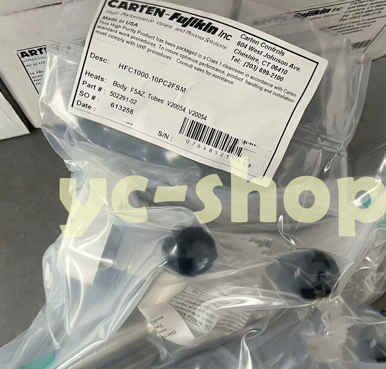 Fujikin HFC1000-10PC2FSM Bellows Valve Fast or - FUJIKIN