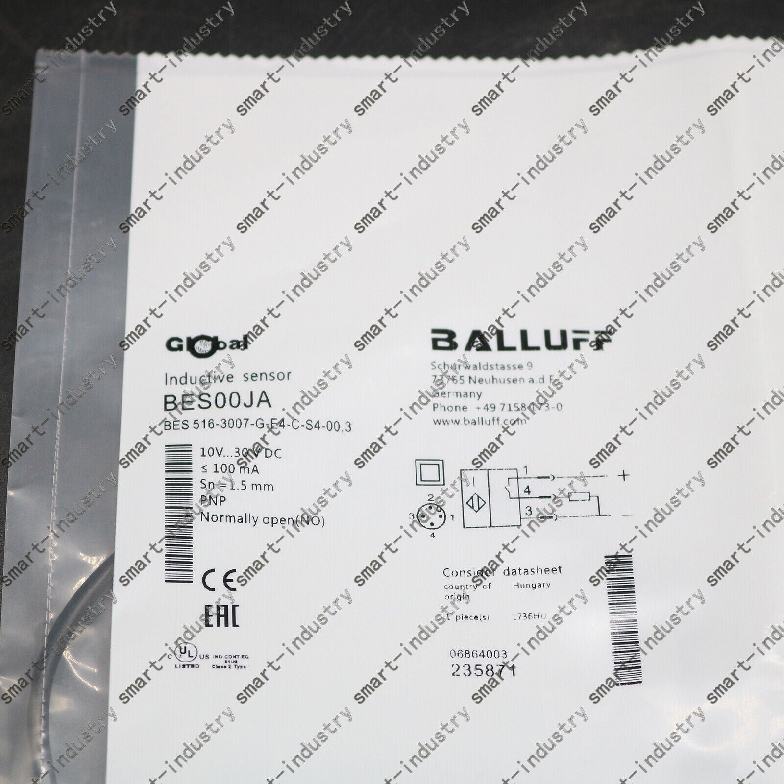 new  BALLUFF BES 516-3007-G-E4-C-S4-00,3 Proximity switch SHIP