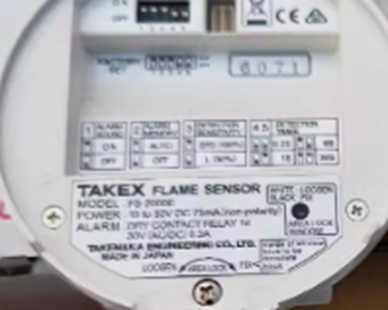 new  TAKEX FS-2000E Flame Detector TAKEX