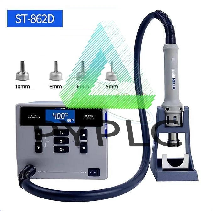 one ATTEN ST-862D hot air gun soldering station digital displayrework station