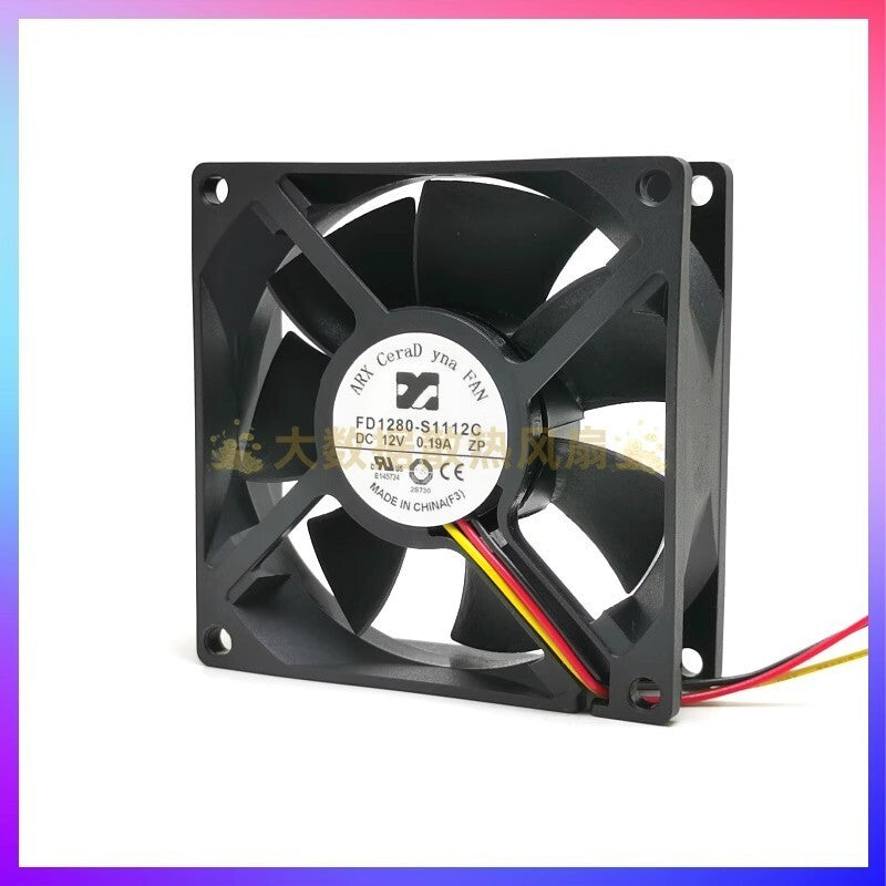 ARX FD1280-S1112C 8025 DC12V 0.19A 8CM 3-Wire Inverter Cooling Fan