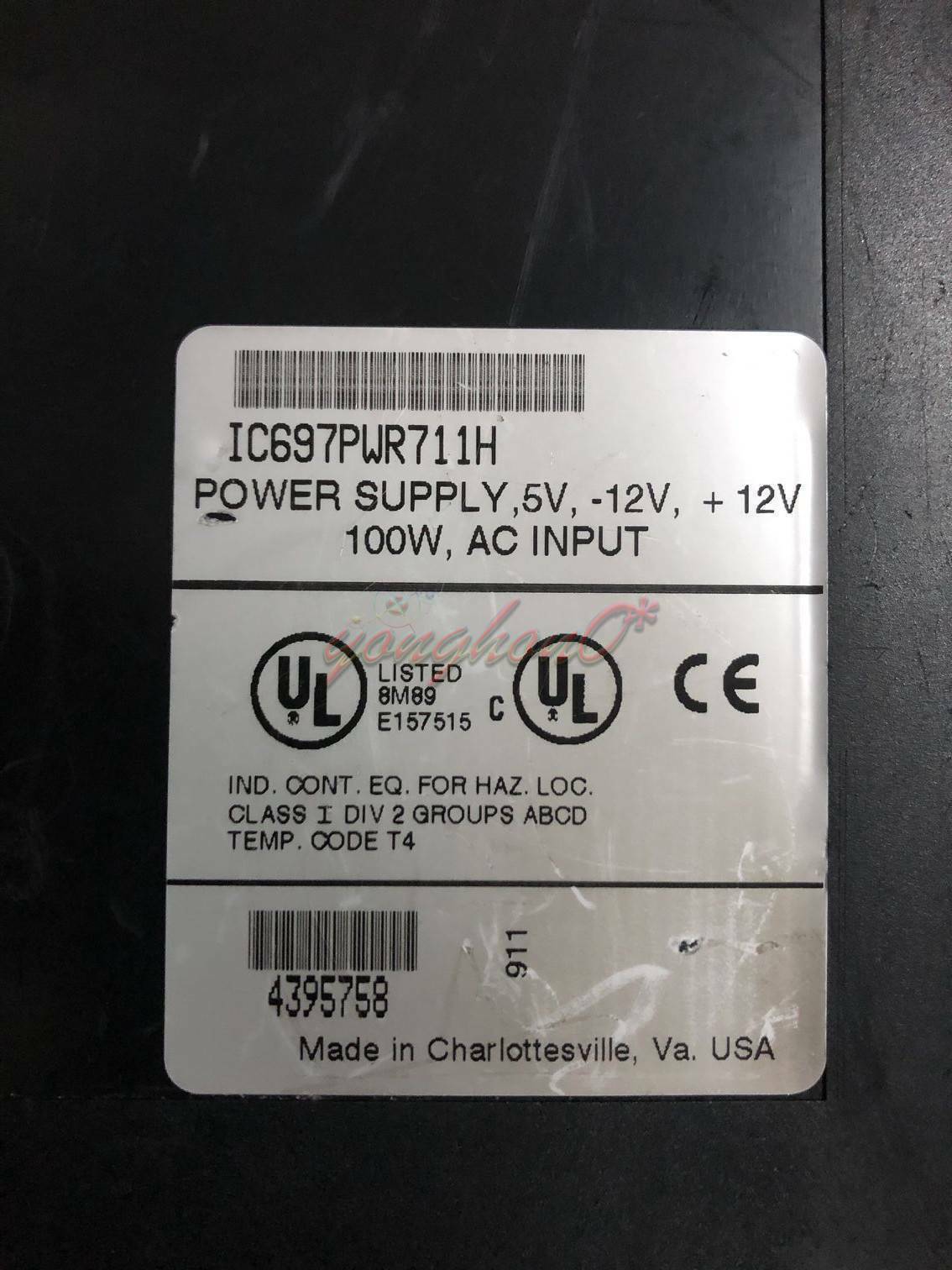 ONE GE Fanuc IC697PWR711H Power Supply - GE