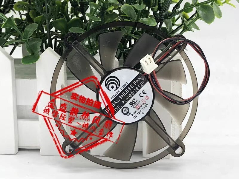 POWER LOGIC PLA08015B12H DC12V 0.16A 2-Pin Cooling Fan