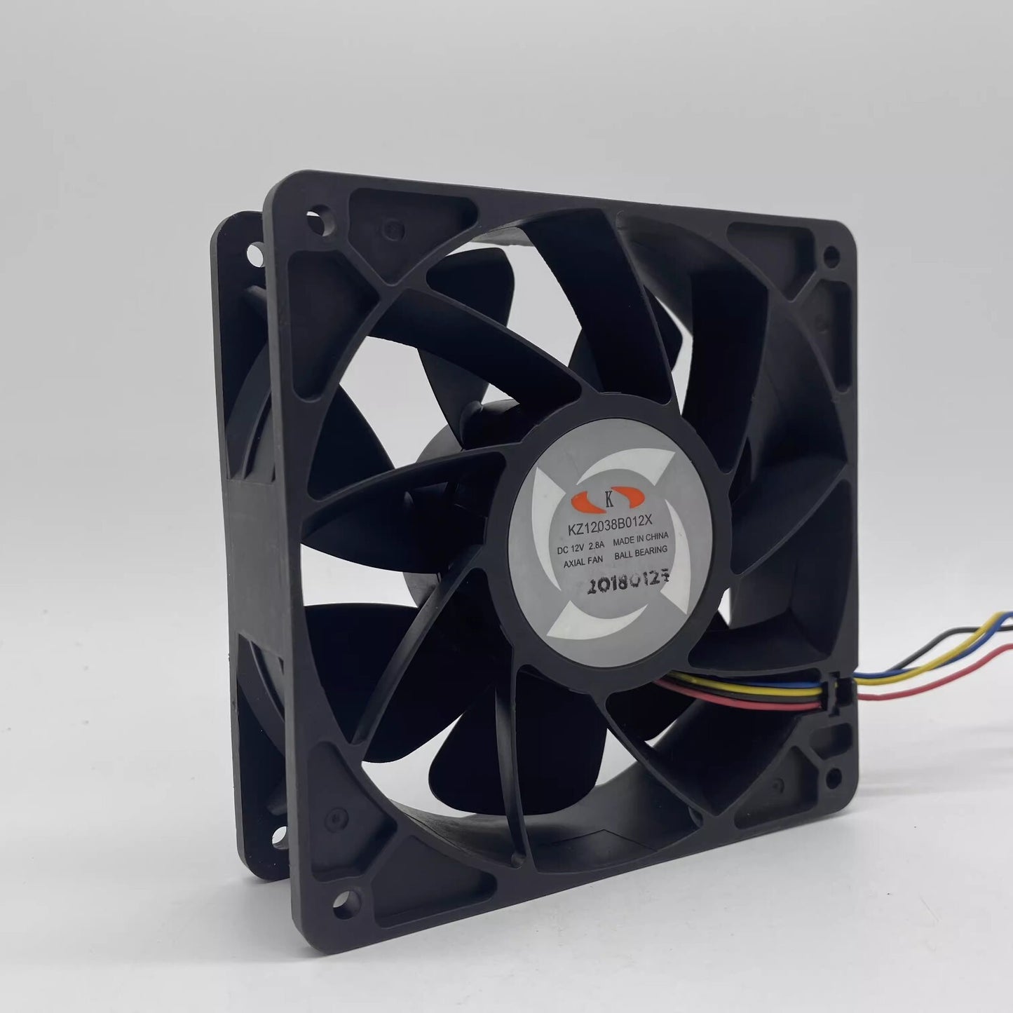 1PCS KZ12038B012X DC12V 2.8A 12CM 4-Wire Cooling Fan