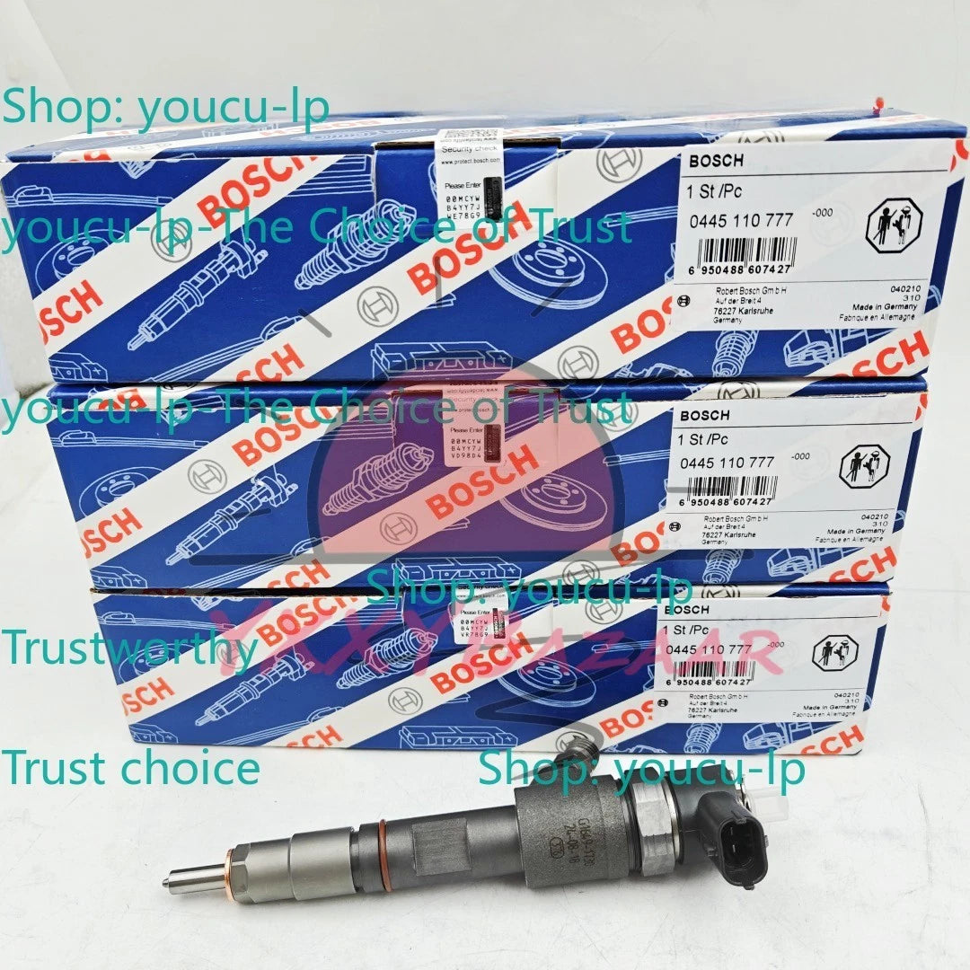 3x Fuel Injectors 0445110777 For Cummins KX040-4 Kubota V2403 Engine 1J801-53052