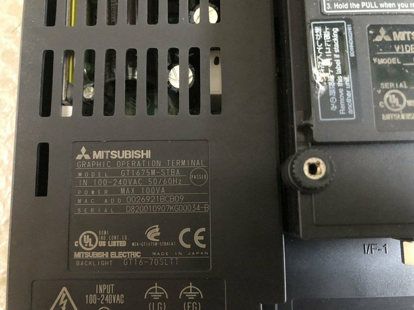 Used Mitsubishi touch screen GT1675M-STBA – In Good Condition - MITSUBISHI