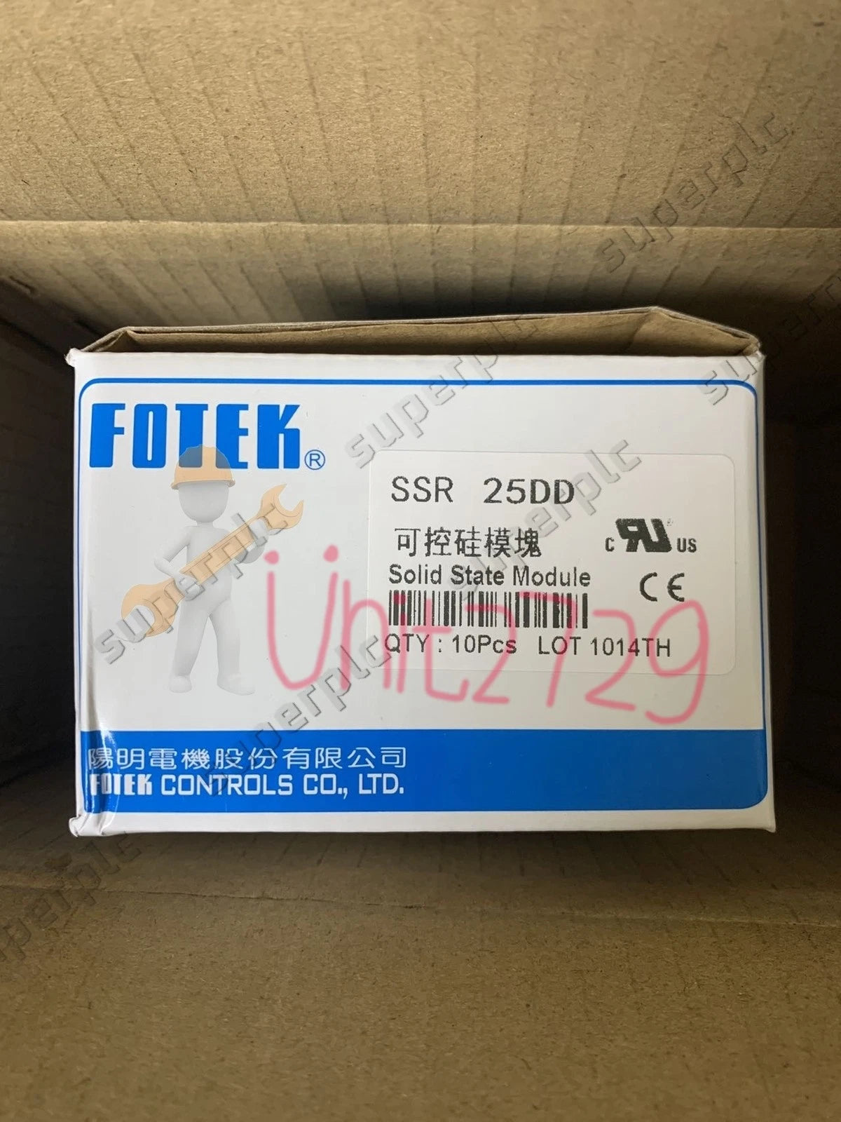 1Pc Fotek SSR-25DD Soild State Relay free shipping