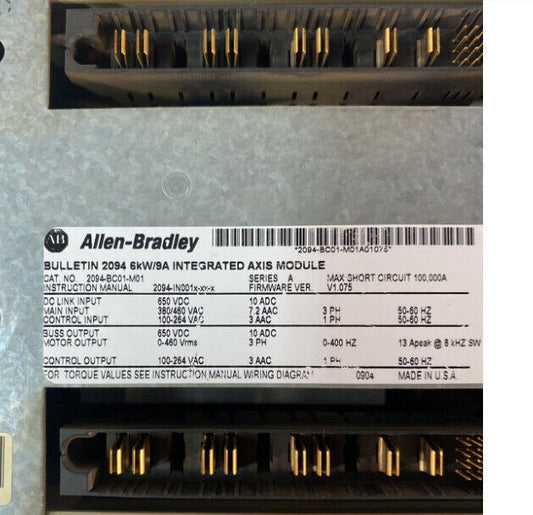 NEW ALLEN BRADLEY INTEGRATED AXISMODULE 2094-BC01-M01 - ALLEN BRADLEY
