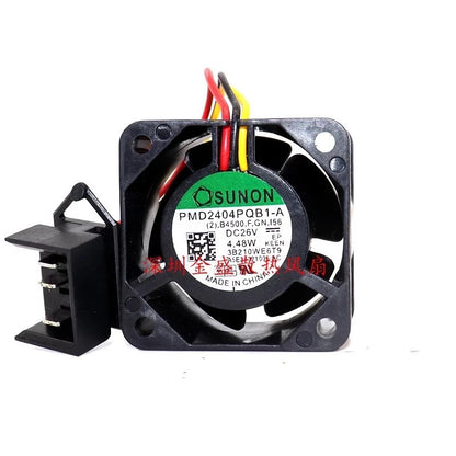 SUNON 4028 PMD2404PQB1-A DC26V 4.48W 3-Pin Inverter Fan with Plug
