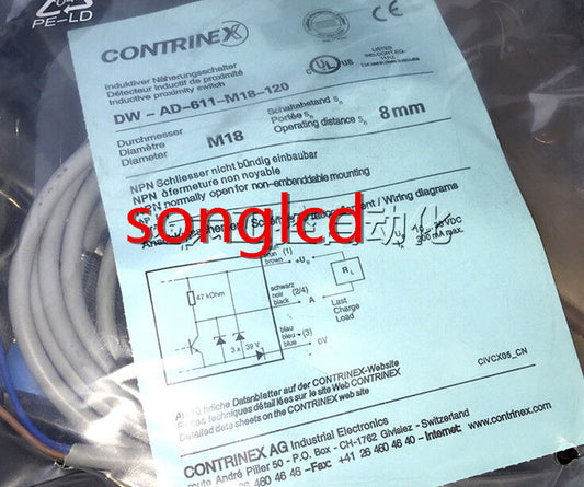 Contrinex DW-AD-611-M18-120 Sensor - High Precision Detection - CONTRINEX