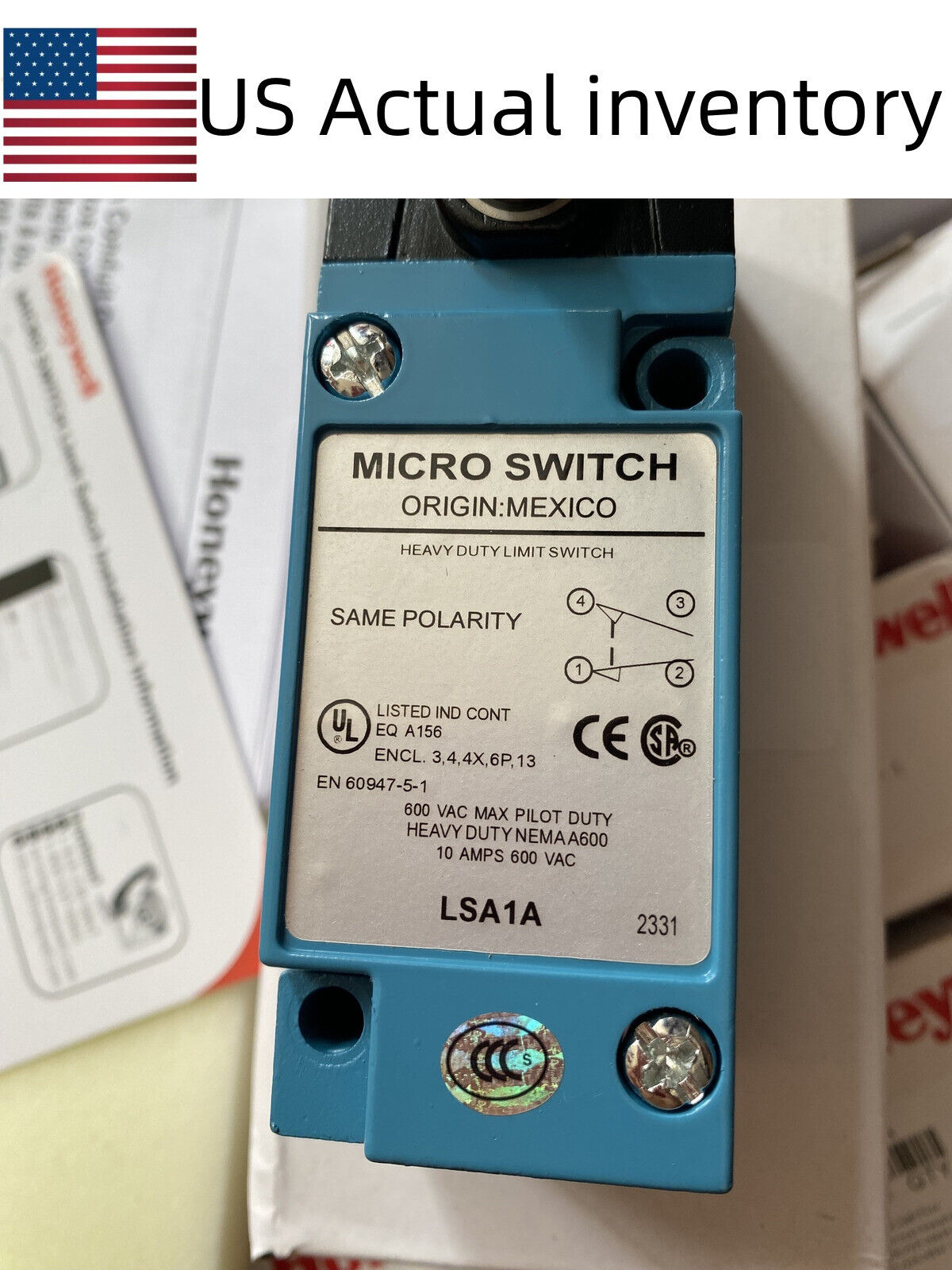 new  In Box Honeywell Micro Switch LSA1A Heavy Duty Limit Switch