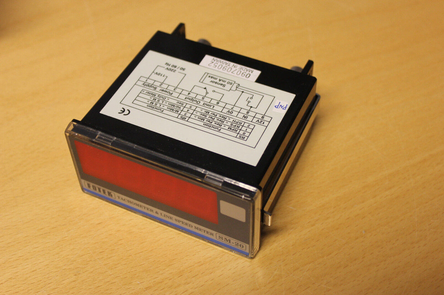 Fotek SM-20P Tachometer & Line Speed Meter - Used - FOTEK