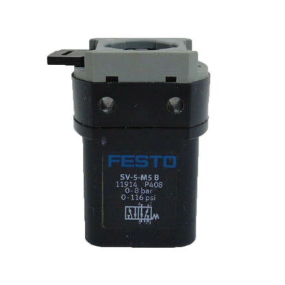 FESTO SV-5-M5-B Front Panel Control Valve - FESTO