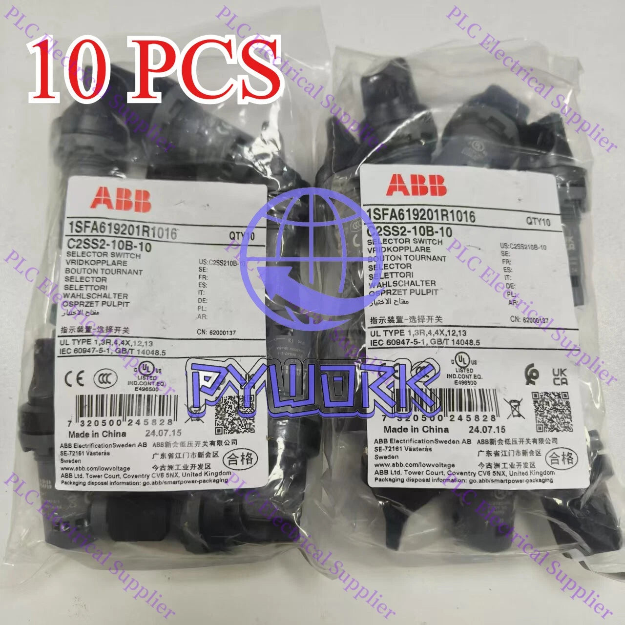 C2SS2-10B-10 10PCS/BOX ABB Selector Switch C2SS2-10B-10 Fast Shipping