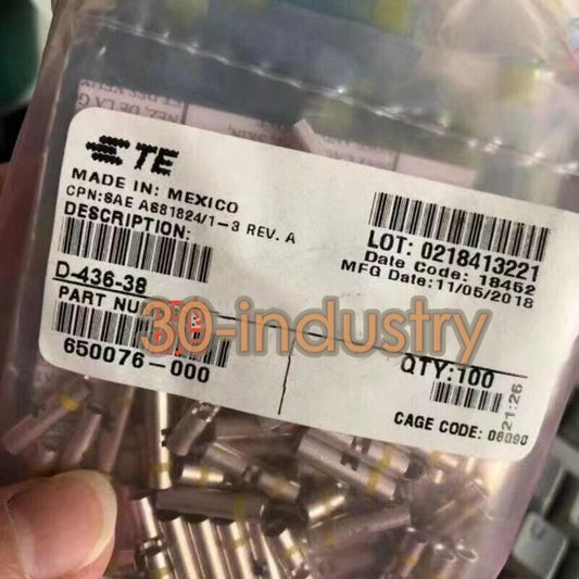 100 pcs Plastic Case Terminal D-436-38 Military 650076-000 - MILITARY COMPONENTS