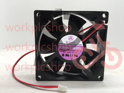 For BI-SONIC SP802524HL-03 24V 0.25A 8CM 8025 2-wire fan