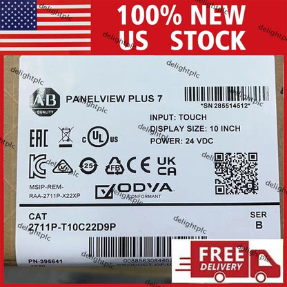 PanelView Plus 7 Graphic Terminal 2711P-T10C22D9P Factory Sealed - PANELVIEW