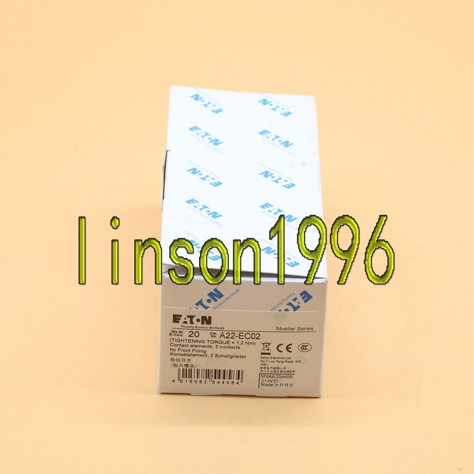 20-Piece Eaton A22-EC02 Push Button Switch - EATON