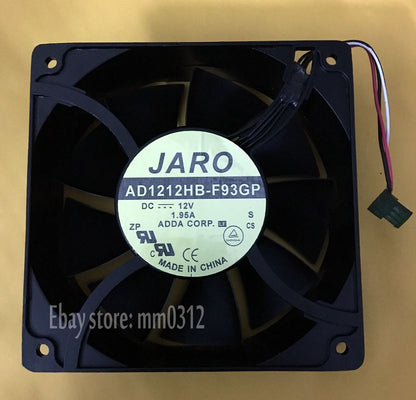 1PC JARO AD1212HB-F93GP 12038 12V 1.95A 200CFM 120mm 38mm Cooling fan 3pin