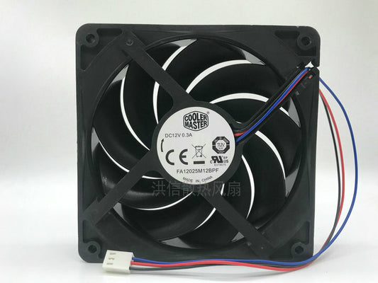 COOLERMASTER FA12025M12BPF DC12V 0.3A 120*25MM 3-wire cooling fan