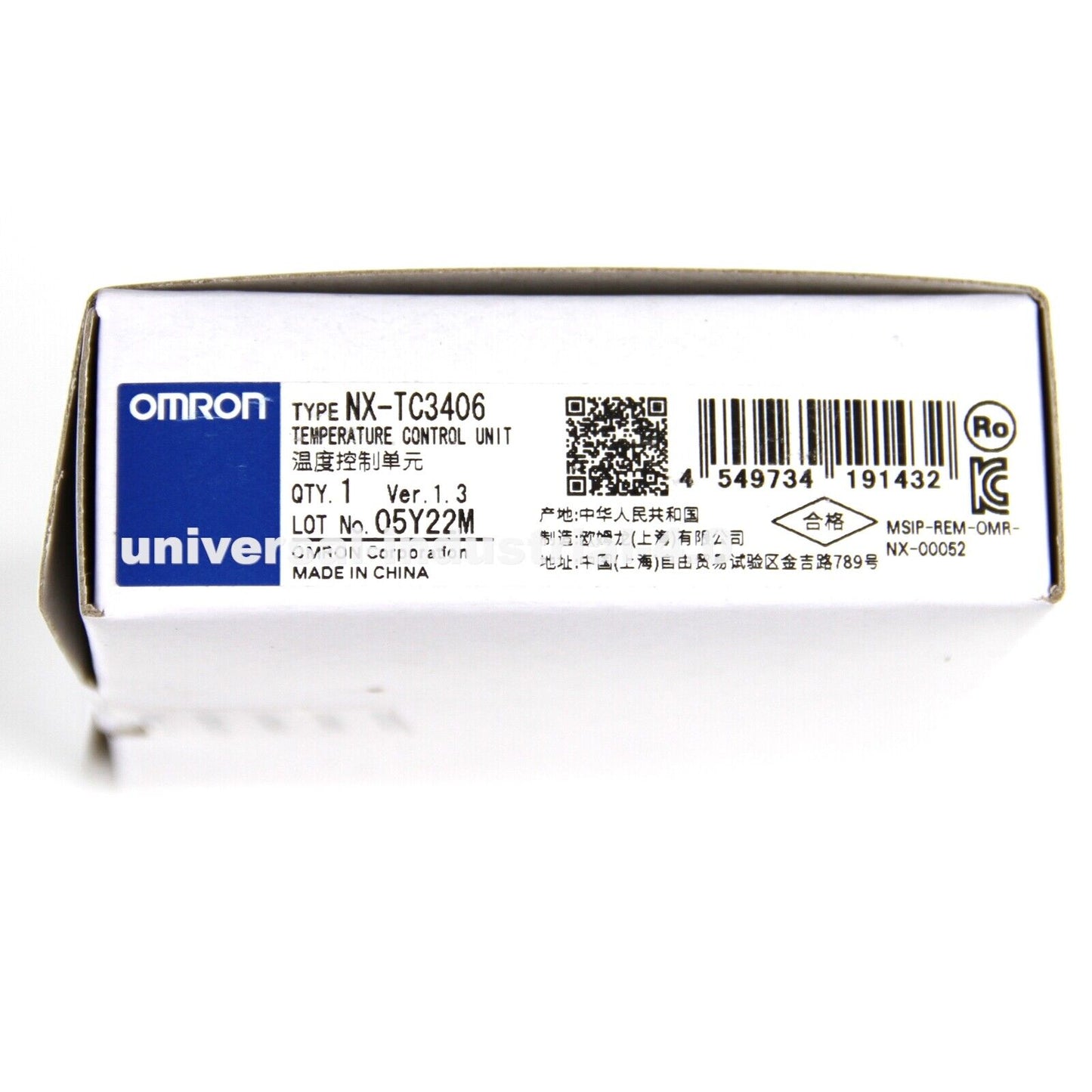 Omron NX-TC3406 Temperature Control Unit - OMRON