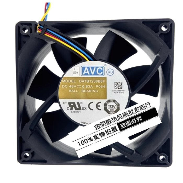AVC DATB1238B8F-P064 DC48V 0.83A 12CM 4-Wire PWM Inverter Cooling Fan
