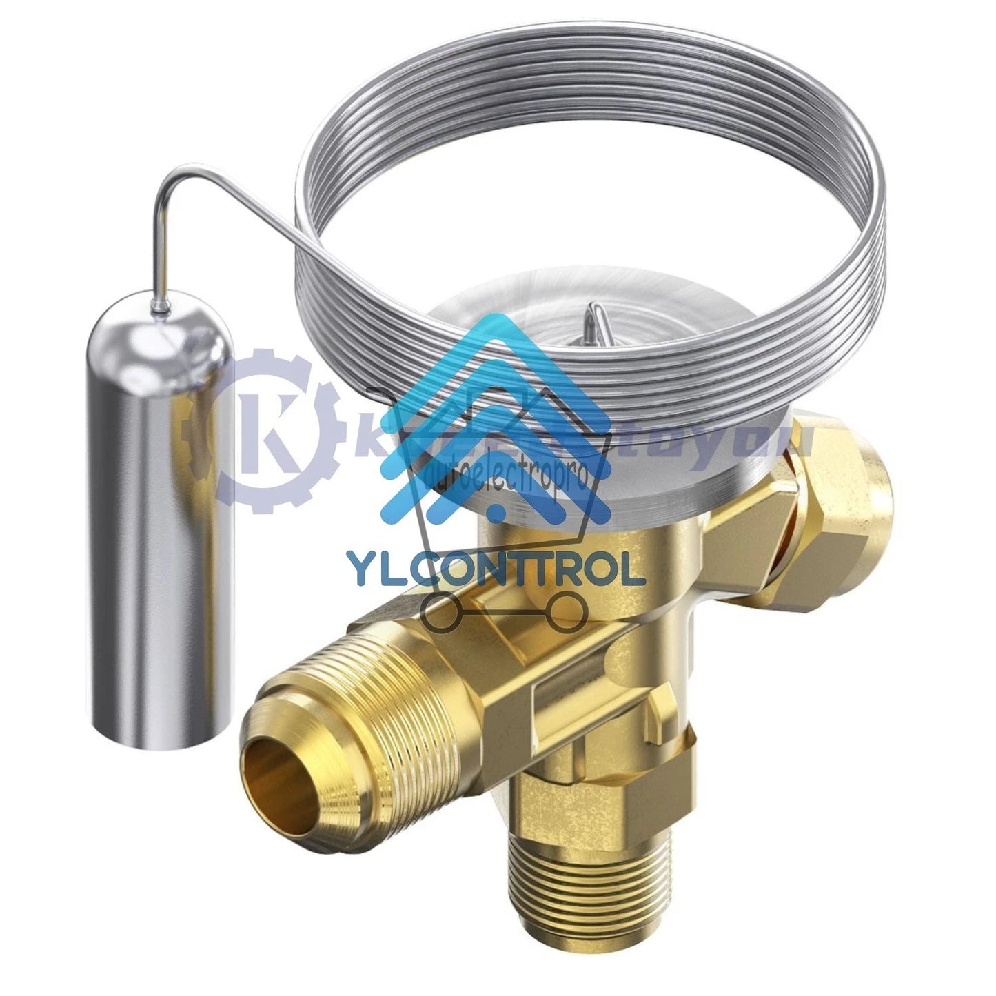 Danfoss 068Z3400 1/6 - 4.5TR Expansion Valve Body, T 2, R404A,R507A, 3/8x1/2 in,
