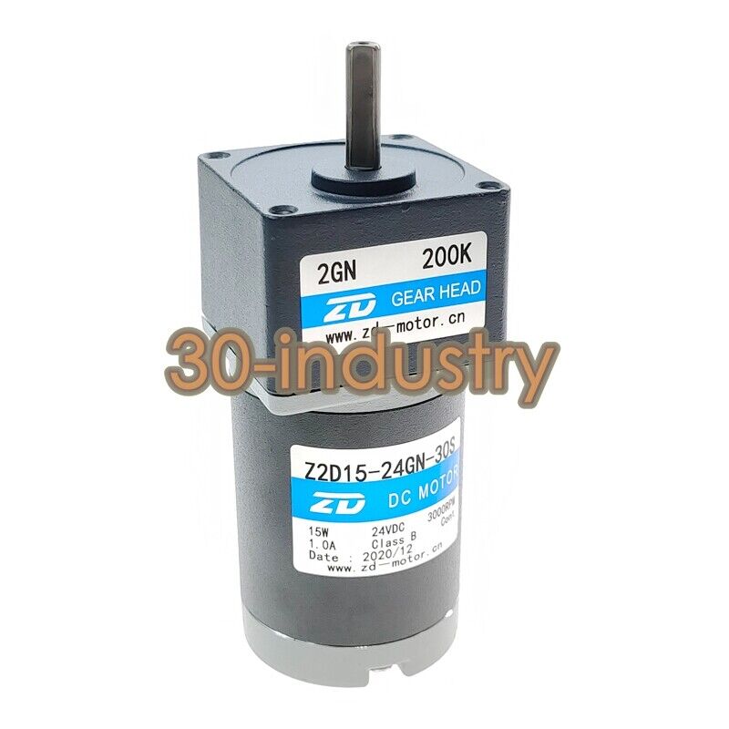 ZD Z2D15-24GN-30S Gear Motor - 1PCS - Multiple K Variants - ZD
