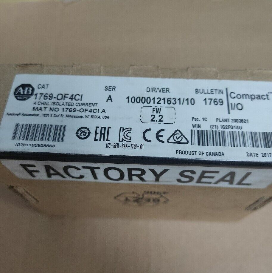 CompactLogix 4Pt Current Module 1769OF4CI - COMPACTLOGIX