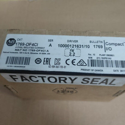 CompactLogix 4Pt Current Module 1769OF4CI - COMPACTLOGIX