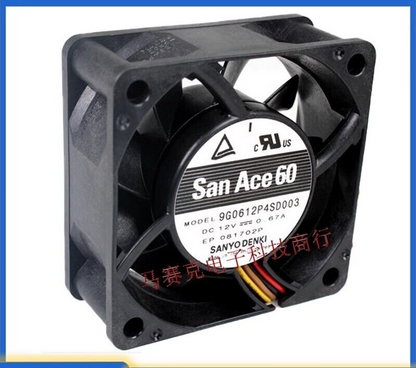 SANYO 9G0612P4SD003 12V 0.67A 4-Wire Cooling Fan