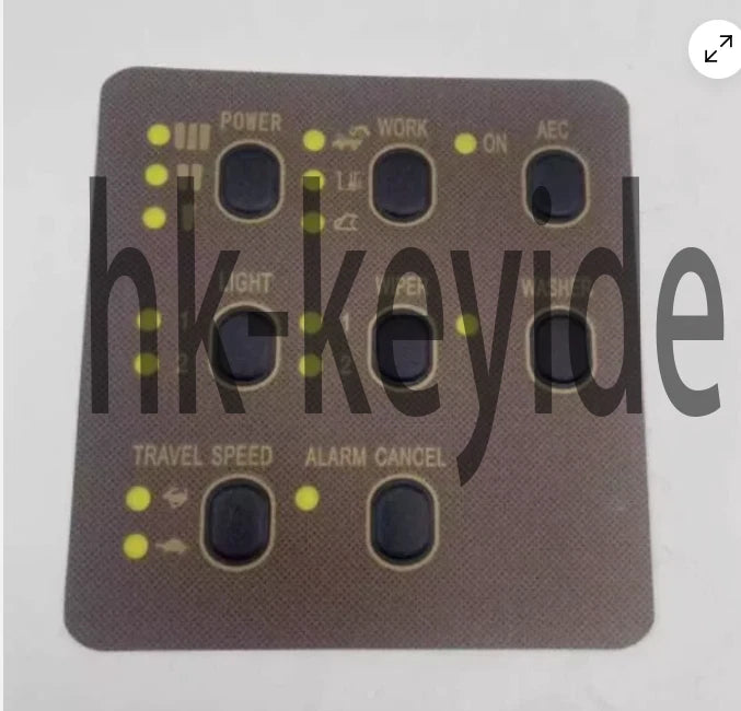 1Pcs Fit Caterpillar CAT E312 320 330V1 V2 BCD Monitor Membrane Keypad