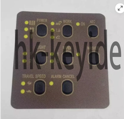 1Pcs Fit Caterpillar CAT E312 320 330V1 V2 BCD Monitor Membrane Keypad
