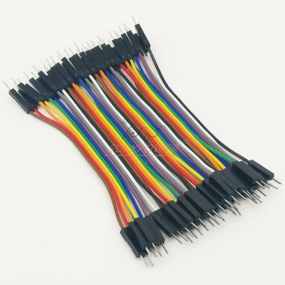 40p 10CM Dupont Male To Male Jumper Wire Ribbon Cable for Breadboard Arduino