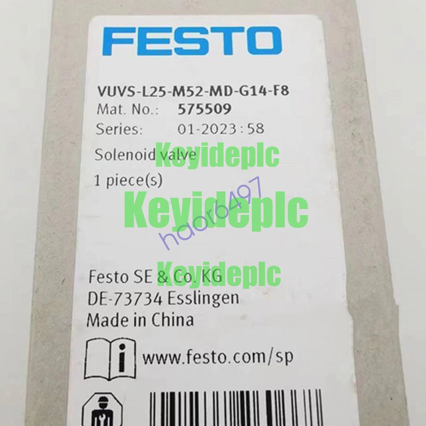 1PC FESTO VUVS-L25-M52-MD-G14-F8 575509 solenoid valve #ke