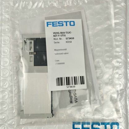 One FESTO VUVG-B10-T32C-AZT-F-1T1L 573410 Solenoid Valve Free Shipping