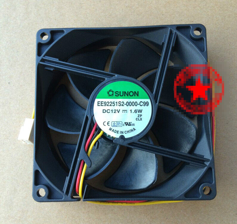 1pcs  SUNON EE92251S2-0000-C99 9225 DC12V 1.6W cooling fan
