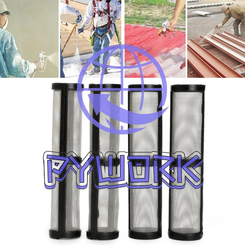 4Pcs Black 60 Mesh Airless Spray Pump Filter for 390/395/495/595 Sprayer