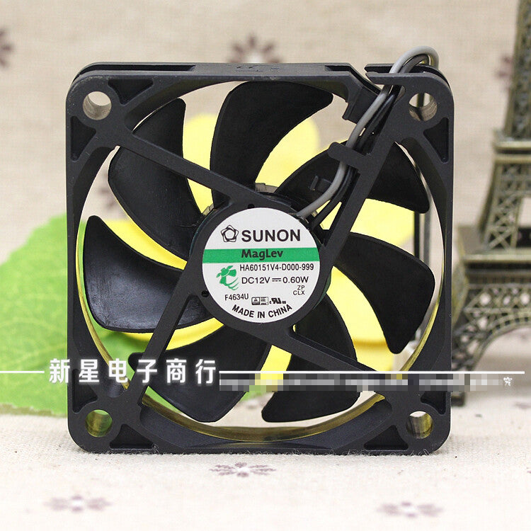 1pcs SUNON HA60151V4-D000-999 6015 12V 0.60W 60mm fan 2pin