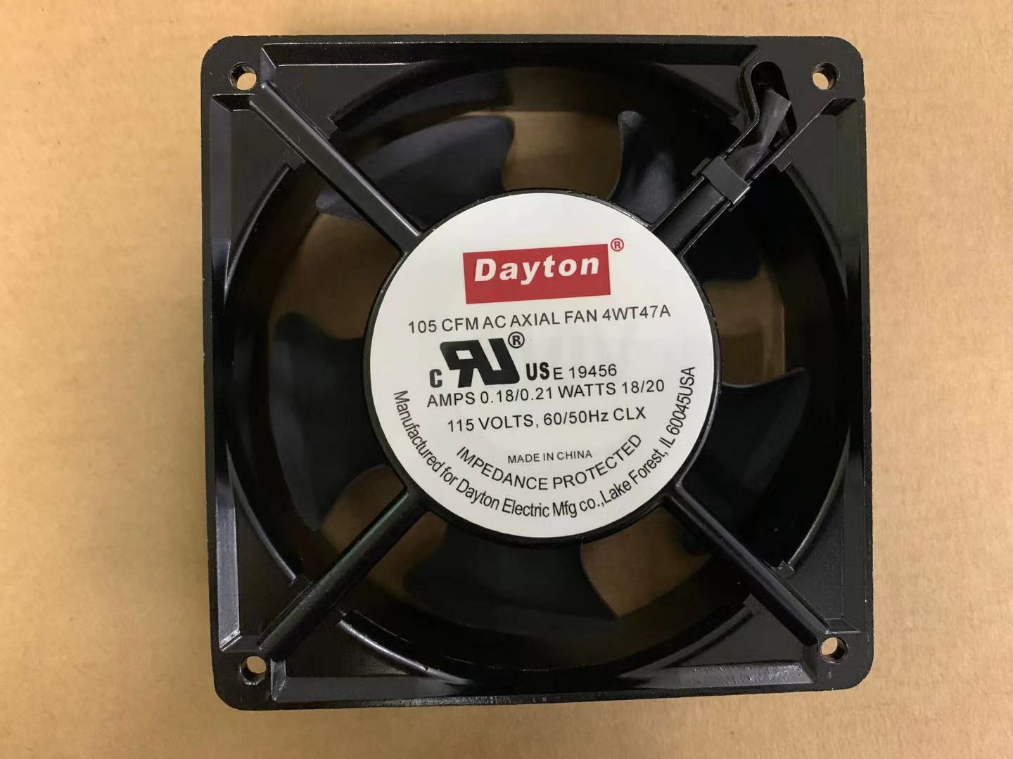 new DAYTON 105 CFM AC AXIAL FAN 4WT47A 18 20W 115V axial fan