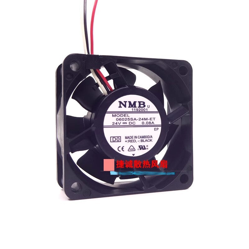 NMB 06025SA-24M-ET 24V 0.08A 6025 6CM Inverter case cooling fan