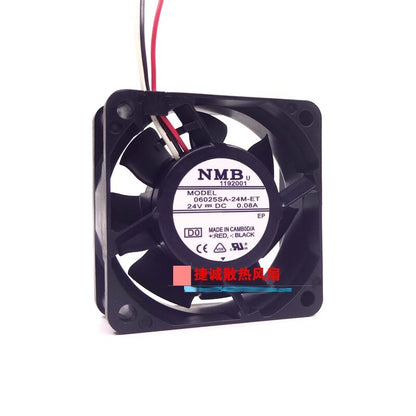 NMB 06025SA-24M-ET 24V 0.08A 6025 6CM Inverter case cooling fan