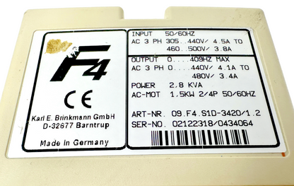 used KEB 09.F4.S1D-3420/1.2 Drive - KEB