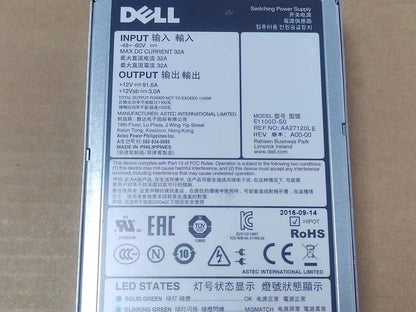 used For R620 R720 R520 NX3200 1100W DC48V Power Supply E1100D-S0 0Y1MGX 05G4WK - SCHNEIDER ELECTRIC