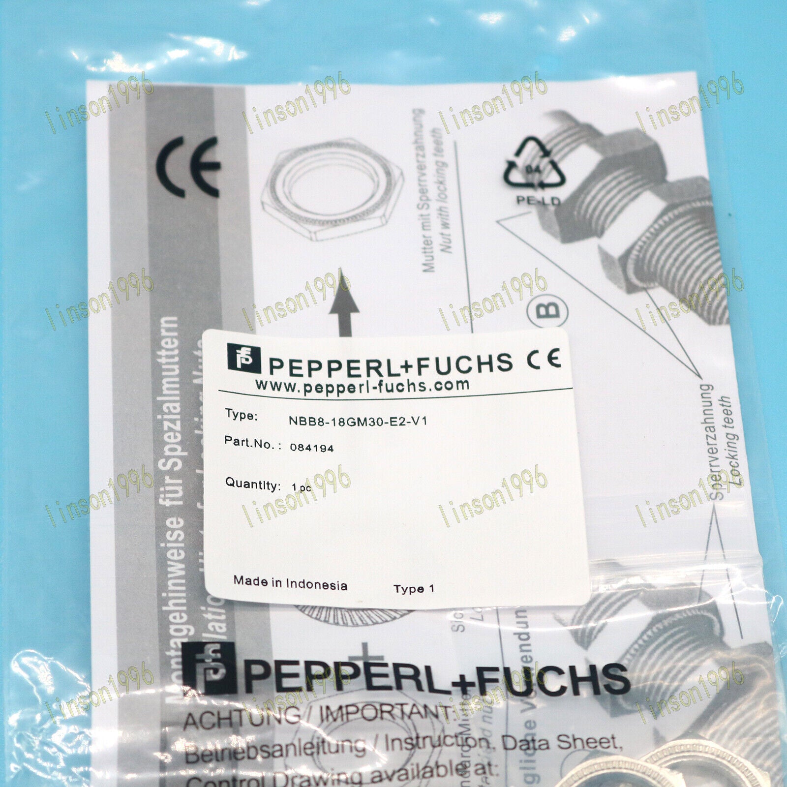 Inductive Proximity Sensor NBB8-18GM30-E2-V1 - PEPPERL+FUCHS